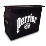 Perrier Black Standard Portable Bar With Acrylic Paint