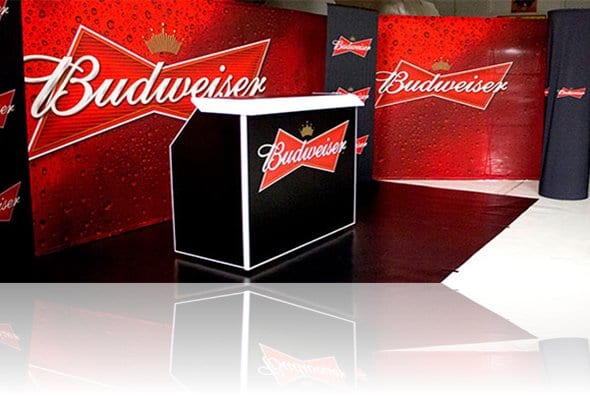 Custom Budweiser Portable Bar