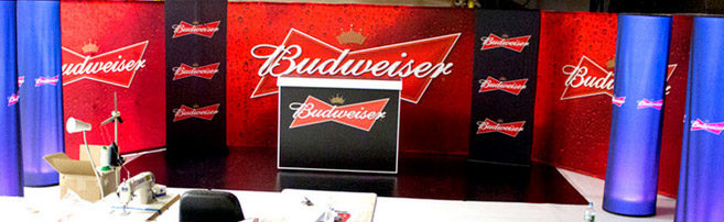 Custom made mobile Bar for Budweiser