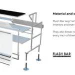 Flash bar modular system material and cleanability