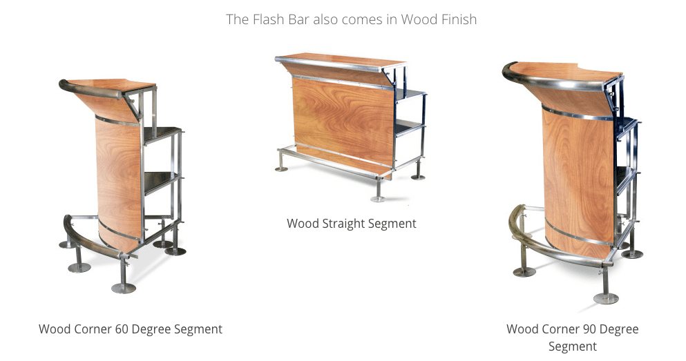 Flash Bar wood segments