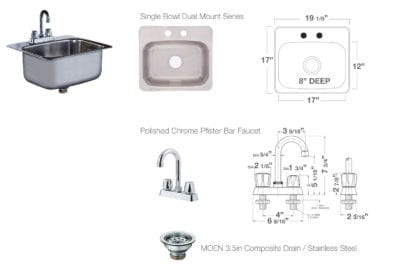 The Portable Bar Company - Sink - No Plumbing