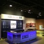 Cinco Five Star Bar's Flash Bar Pop Up Bar setup