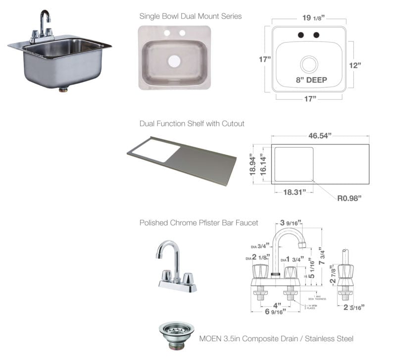 Stainless Steel Sink Kit