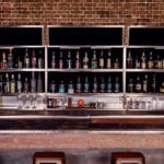 3 Linked Back Bars with Black Panels 3 Linked Back Bars with Black Panels