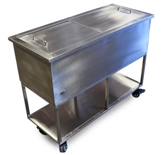 Portable Under Bar Ice Bin Iso Left
