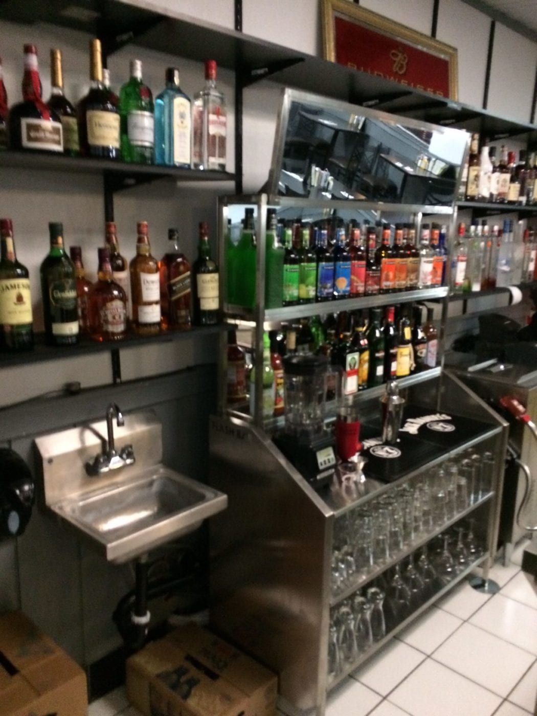 Back Bar Fully Stocked - The Portable Bar Company