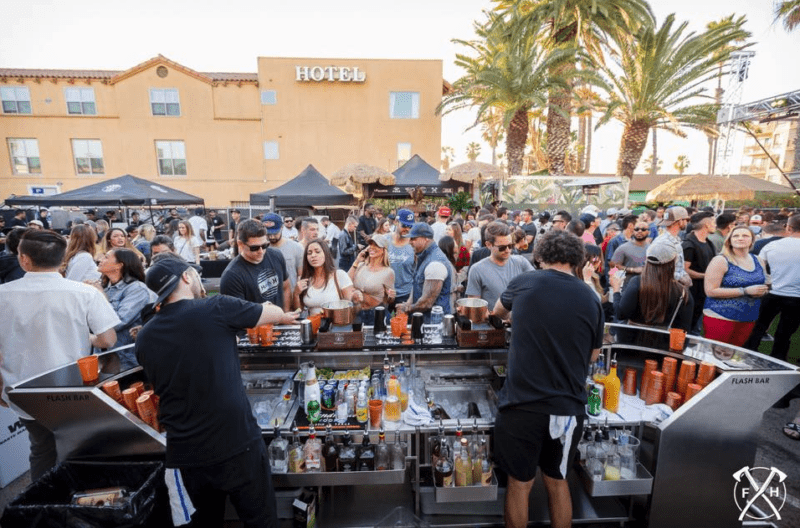 Backside of Portable Flash Bar at CRSSD Backside of Portable Flash Bar at CRSSD