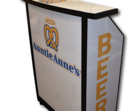 Compact Bar made for Auntie Anne’s Pretzels Compact Portable bar made for Auntie Anne's Pretzels