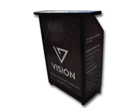 Compact Bar with Black Frame and Graphics Made for Vision Marketing Compact bar made for Vision Marketing