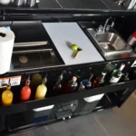 Stainless steel icebin + Self-contained Sink