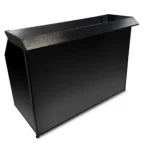 Professional portable bar black frame black acrylic panels Professional portable bar black frame black acrylic panels