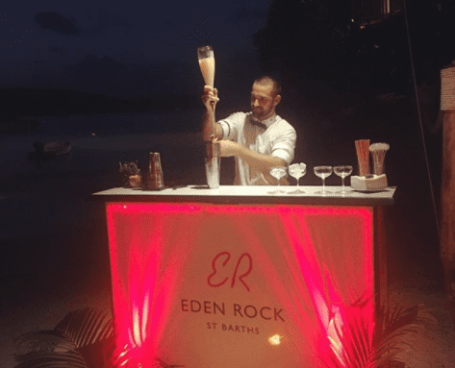 Standard Portable Bar at Eden Rock St Barths Standard Portable Bar at Eden Rock St Barths