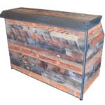 Rustic Professional Portable-Bar in Antique Tobacco Pine Laminate