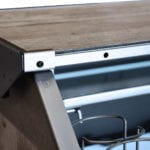 Rustic Portable Bar Counter Detail