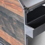 Rustic Standard Portable Bar Side And Speed Rail Close Up
