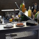 The Distressed Portable Bar customer counter