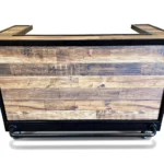 Black Heavy Duty Bar in Salem Planked Chestnut Laminate