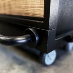 Black Heavy Duty Bar in Salem Planked Chestnut Laminate