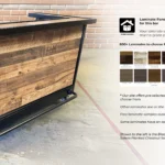 Black Heavy Duty Bar - Laminate Panels