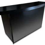 The Curved Counter Professional Bar in Black Acrylic Panels