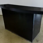 The Curved Counter Professional Bar in Black Acrylic Panels