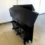 The Curved Counter Professional Bar in Black Acrylic Panels - Folded