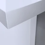 The White Curved Counter Professional Bar in White Acrylic Panels - Counter Closeup The White Curved Counter Professional Bar in White Acrylic Panels - Counter Closeup