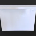 The White Curved Counter Professional Bar in White Acrylic Panels - Front The White Curved Counter Professional Bar in White Acrylic Panels - Front