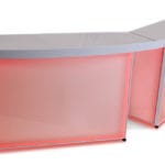 Curved Bar Counter Professional LED Lighted Front View