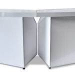 Two Professional Portable Curved Bar Counter Attached