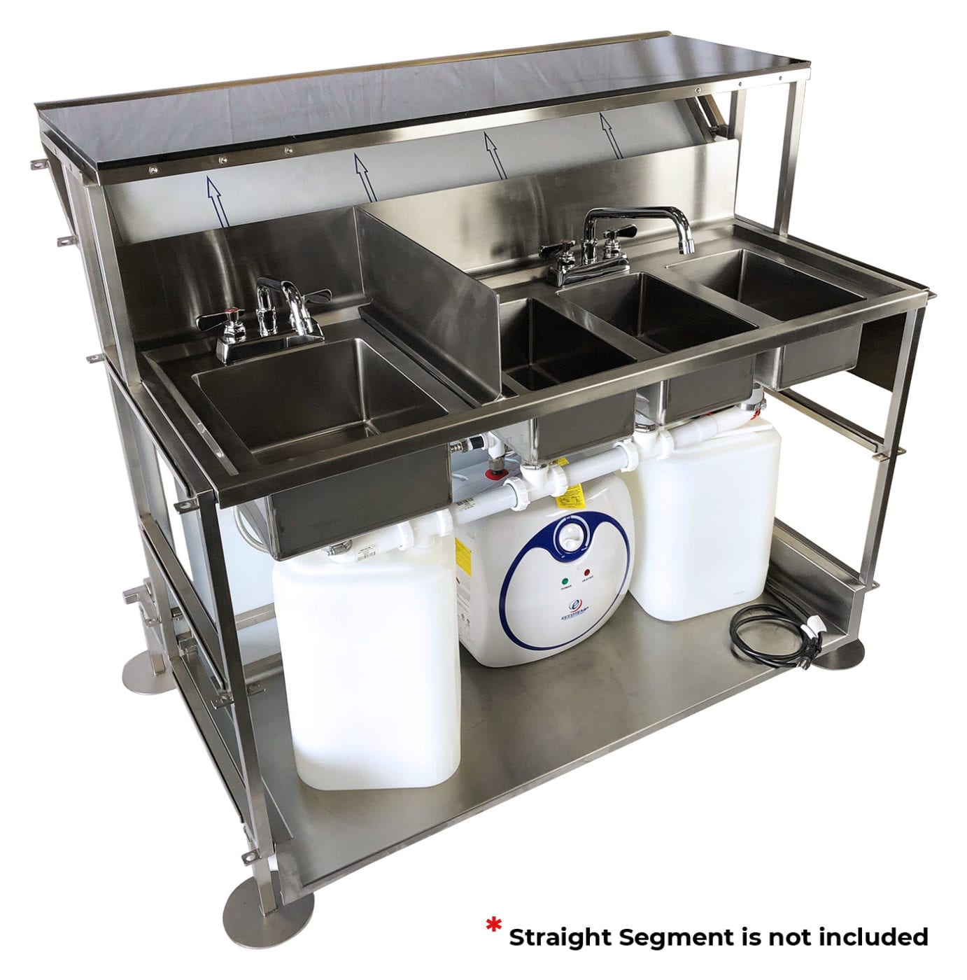 Full Self Contained 4 Basin Sink System - PortableBarCompany