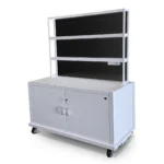 Fold and Roll Back Bar with Black Acrylic Top Panel Fold and Roll Back Bar with Black Acrylic Top Panel