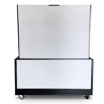 The Fold & Roll Back Bar with White Panels - Back View The Fold & Roll Back Bar with White Panels - Back View