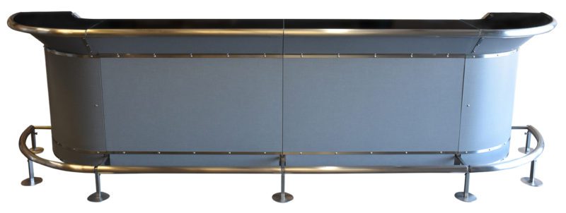 Flash Bar Modular System Polished Silver Laminate
