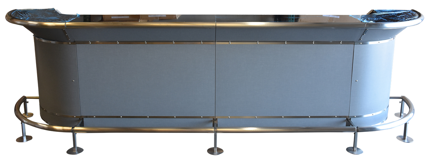 Flash Bar Modular System Polished Silver Laminate