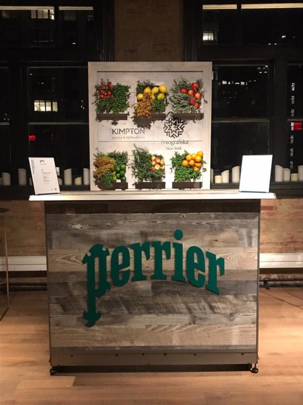 Rustic Standard Bar with Antique Marula Pine Laminate with vinyl printed cut out logo
