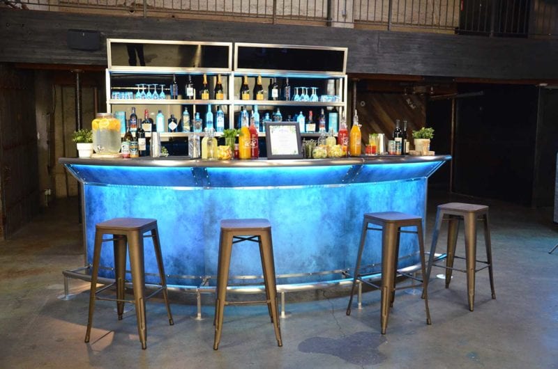 Modular Flash Bar Setup Blue Vinyl Print
