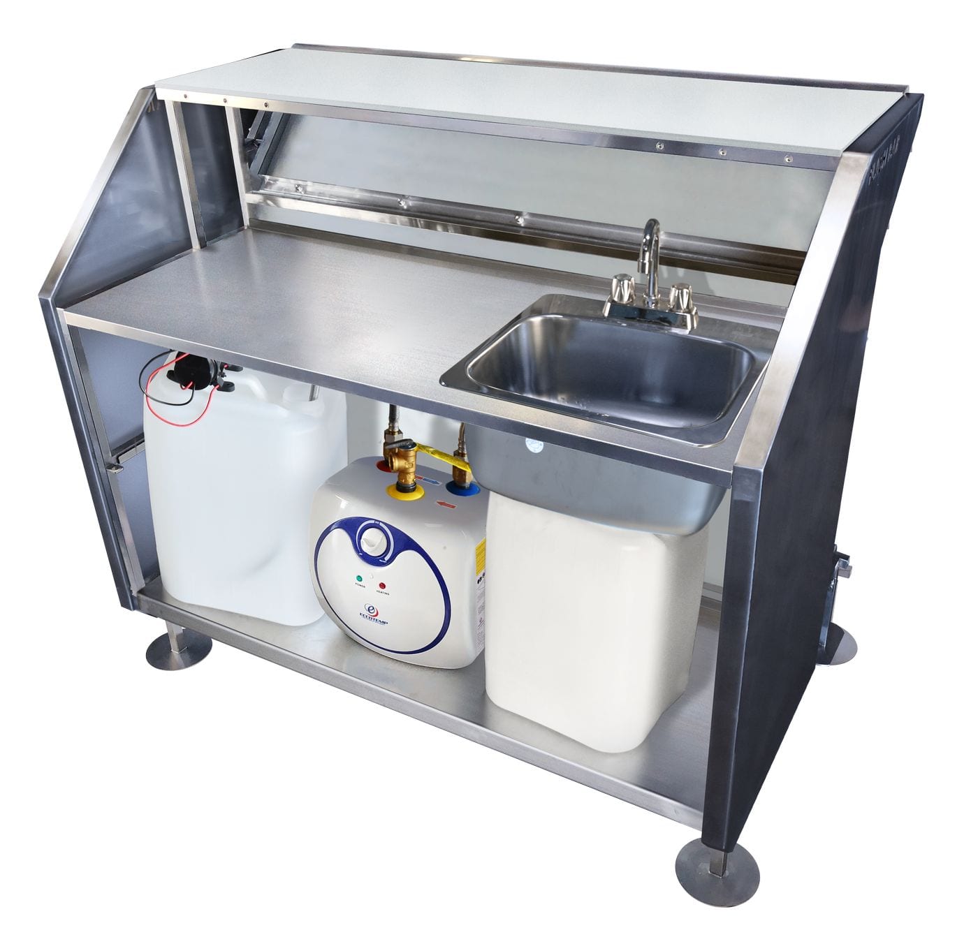 Full Self Contained Hand Washing Station with Right Handed Sink