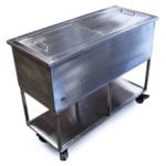 Closed Stainless Steel Rolling Ice Storage