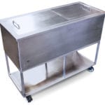 Closed Stainless Steel Rolling Ice Storage