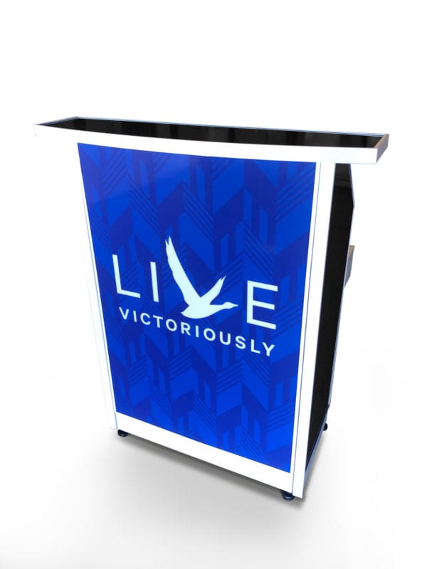 Grey Goose Compact Bar in White Frame