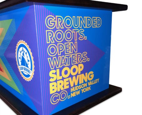 Sloop Brewing Jockey Box Cover - Side