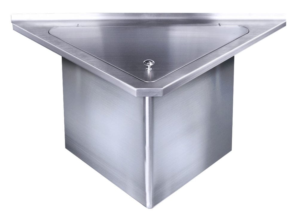 20 LB Capacity Drop In Ice Bin for 90 Corner Segment