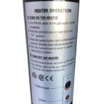 patio outdoor heater heater operation label