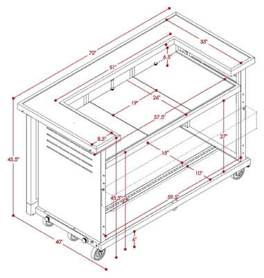 The Portable Bar Company - Stainless Steel Heavy Duty Bar