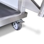 Stainless Steel Heavy Duty Fold and Roll Portable Bar Caster
