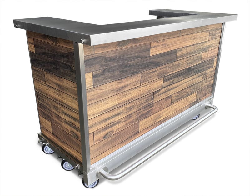 Stainless Steel Heavy Duty Fold and Roll Portable Bar Textured Print Panels