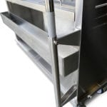 Stainless Steel Heavy Duty Fold and Roll Portable Bar Umbrella Bracket Closeup