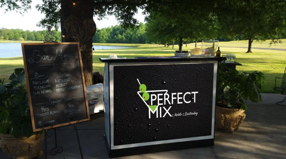 Standard Bar With Custom Graphics Perfect Mix Mobile Bartending